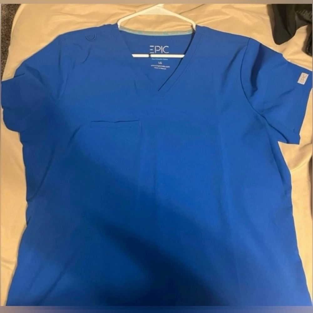 Royal Blue Scrub Set